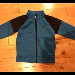 Under Armour Toddler Blue/Black zip sweatshirt 2T